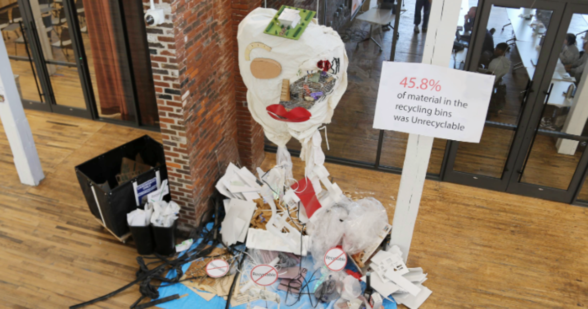 Recycle Group Recycling redefined: Interiors student research turns waste into art ...